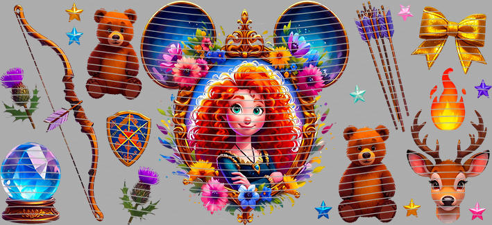 16oz Disney style-D-3089